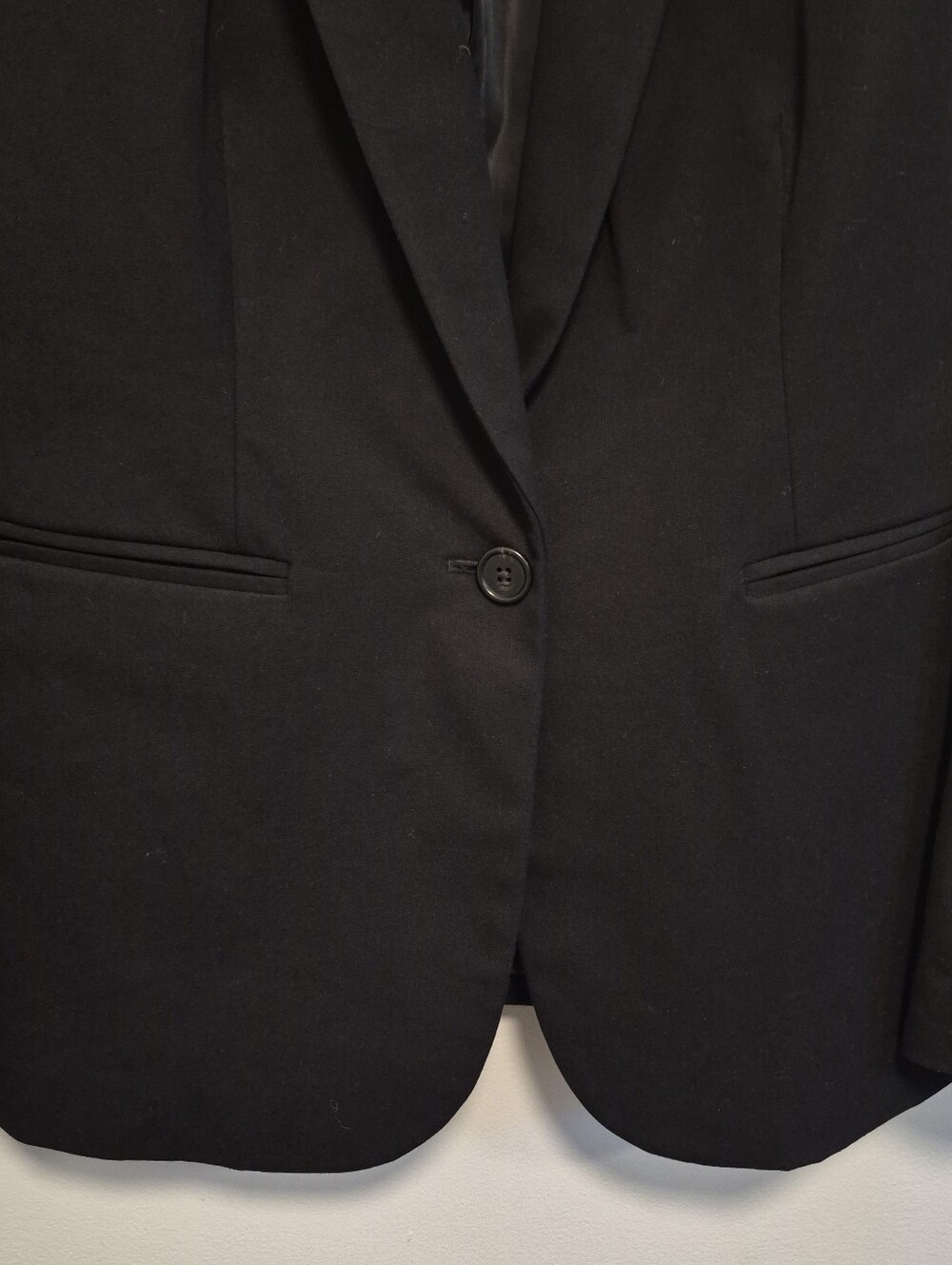 J. Crew Parke Blazer Bi Stretch Black One Button Academia Career Size 4 Tall - Picture 5 of 14